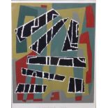 Jean Deyrolle (1911-1967), Untitled, screenprint with pochoir, signed and dated 1953, 27cm x 22cm.