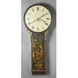 A GEORGE III CHINOISERIE DECORATED 'ACT OF PARLIAMENT' TIMEPIECE By Robert Peake, Dereham,