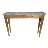 An 18th century style console table, circa 1900,