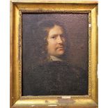 After Rembrandt van Rijn "Portrait of a gentleman", oil on panel, 48cm x 38cm.