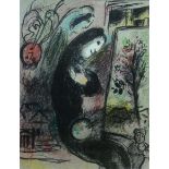 Marc Chagall (1887-1985), Inspiration, lithograph, 31cm x 23.5cm.