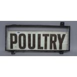 London Street Sign; Poultry, 61cm x 20cm.
