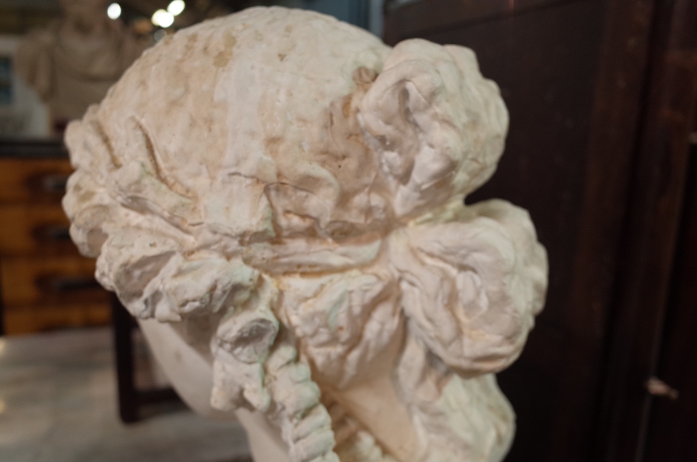 After the Antique; a modern plaster bust of a woman, 70cm high. - Image 13 of 13