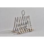 Holland & Holland; a late 20th century six division silver toastrack,