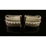 A pair of 9ct gold cufflinks, Asprey, Lo
