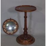 An early 20th century mahogany occasional table with dished top,