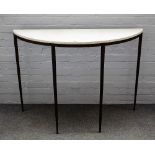 A 20th century console table,