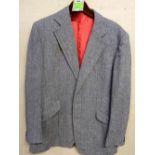 SEAN CONNERY: a bespoke grey wool jacket with red pinstripe, made for the actor by Robery Dick,