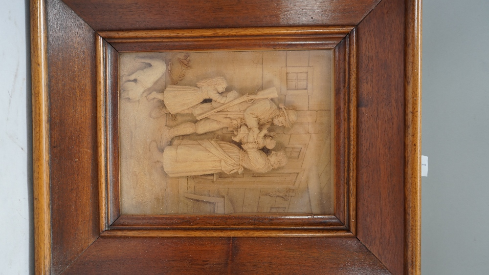 A pair of 19th century Black Forest linden/lime wood relief carved panels, - Image 3 of 4