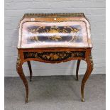 A 19th century French gilt metal mounted marquetry inlaid bureau,