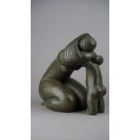 Vanessa Pooley (b. 1958), Mother and child, with initial and numbered 'VP / 1/19' bronze, 31cm high.