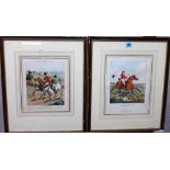 After Henry Alken, 'Ideas', a group of twelve lithographs with hand colouring,