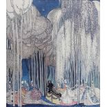 After Kay Nielsen, Twelve Dancing Princesses, colour print, 30cm x 25.5cm.