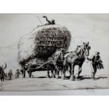 George Soper (1870-1942), The Hay cart; The Log Team; The Plough Team, Hay Cart,