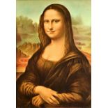 A Rosenthal porcelain plaque depicting Mona Lisa, after the Leonardo Da Vinci original,