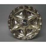 A large Mexican silver hors d'oeuvres revolving dish,