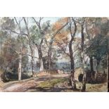 Oliver Hall (1869-1957), Road to Fort William, oil on canvas, signed, unframed,