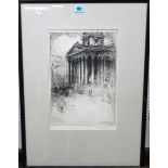 Hedley Fitton (1859-1929), St Martins Church, etching, inscribed and dated 1902, 34cm x 23cm.