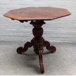 A 19th century Continental centre table,