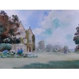 Frank Galsworthy (1863-1959), 'Peter's Garden'; Three further garden scenes, four watercolours,