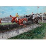 George Finch Mason (1850-1915), The Grand National, 1904, gouache, signed, inscribed and dated, 24.