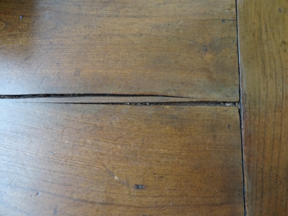 A 19th century French fruitwood kitchen table, - Image 4 of 7