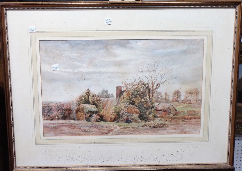 E. W. Evans, Estuary view, Sussex, gouache, signed, 13cm x 21.5cm. - Image 3 of 3