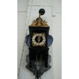 A Dutch 'Zaan' wall clock, 18th/19th century,