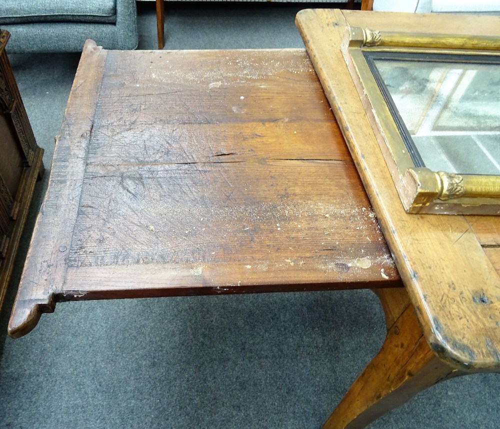 A 19th century French fruitwood kitchen table, - Image 7 of 7