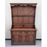 A 18th century oak dresser,