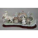 A Lladro porcelain centrepiece by J.