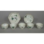 A group of Chelsea-Derby porcelain fluted teawares, circa 1775,