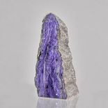 A .999 silver mounted and purple quartz paperweight
