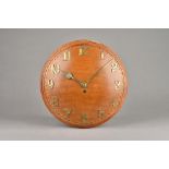 An Arts & Crafts mahogany circular wall clock in the Liberty style , mid-20th century,