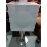 A 'Geneva' white pedestal Audio system, sold as seen.