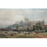 Ebenezer Wake Cook (1843-1926), Windsor Castle, watercolour, signed and dated 1874, 28.5cm x 45.5cm.