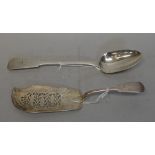 A Victorian Irish silver basting spoon, John Smyth Dublin 1853,