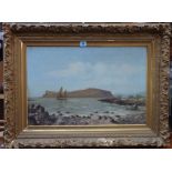 A. J. Campbell (19th/20th century), Scottish coastal scene, oil on canvas, signed, 39cm x 60cm.