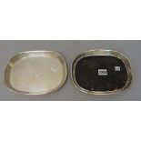 Two Mexican sterling silver trays, marked William Spratling Taxco Mexico 925,