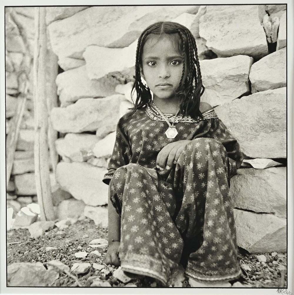 NICK ROSS (Contemporary) Children of Yemen portraits 1990 - 1995: two platinum prints, 'Iman,