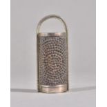 A George III silver nutmeg grater, Thomas & James Phipps, London 1817,