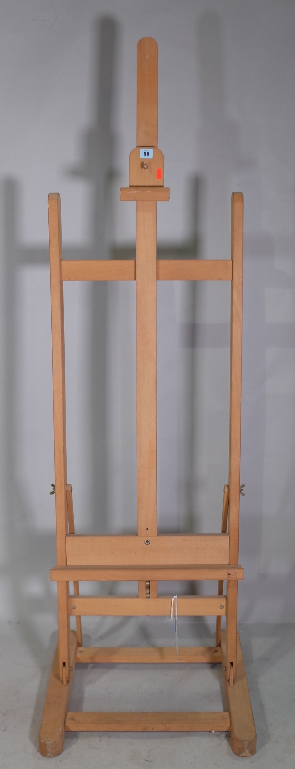 A Modern Beech artist's easel.