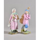 Two Hochst figures of musicians, circa 1780, modelled by J.P.