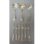 Assorted silver flatware, all with assorted armorials,