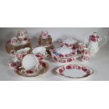 A Royal Albert, English Rose part dinner/tea service, (qty.