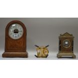 A Bulle patent mantel clock, early 20th century,
