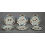 A Chamberlain-Worcester crested part dinner service, circa 1820,