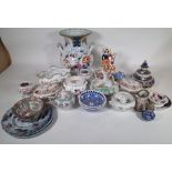 A quantity of mainly English ceramics including decorative tea wares, Royal Crown Derby,