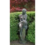 Enzo Maria Plazzotta (1921-1981) Jamacian girl, bronze, from an edition of nine, 160cm high.