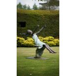 Jonathan Wylder (b. 1957), Jasmine on a swing, bronze, from an edition of six, 158cm high.